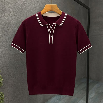 Ramsey Polo for Men - Wine Red