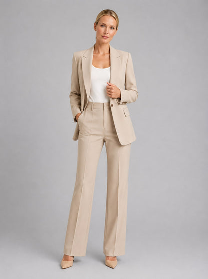 Tailored Set for Women - Beige