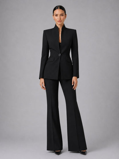 Tailored Suit Set for Women - Black
