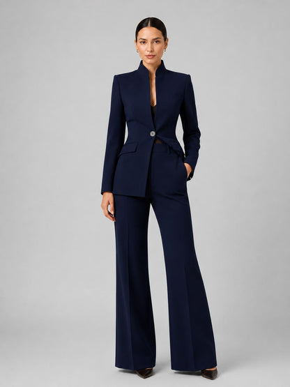 Tailored Suit Set for Women - Navy