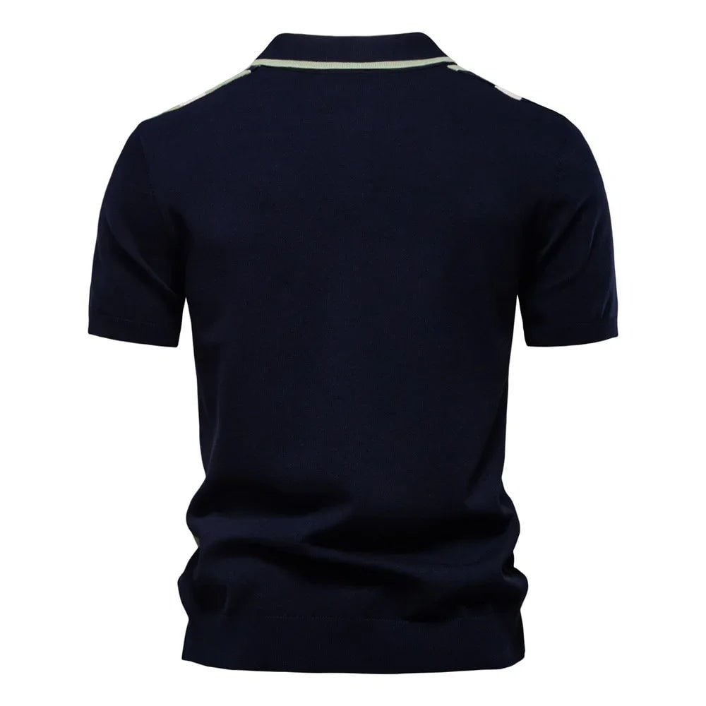 Varenna Contrast Knit Polo