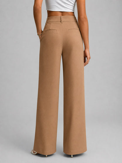 Women's High Waisted Wide Leg Trousers – Tailored Everyday Style