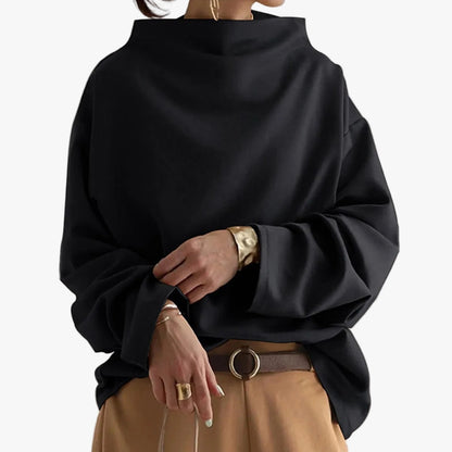 Women's Knit Pullover Top - Black
