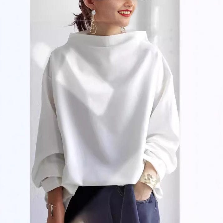 Women's Knit Pullover Top - White
