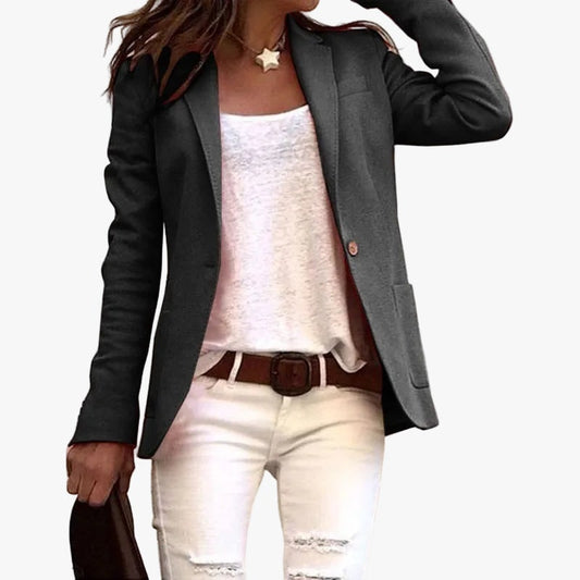 Women's Woven Blazer - Black