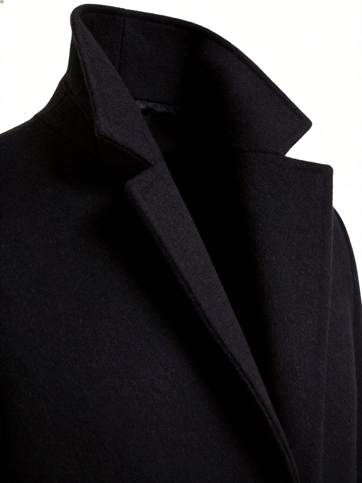 Wool-Blend Trench Coat for Men