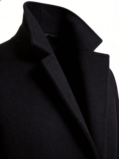 Wool-Blend Trench Coat for Men