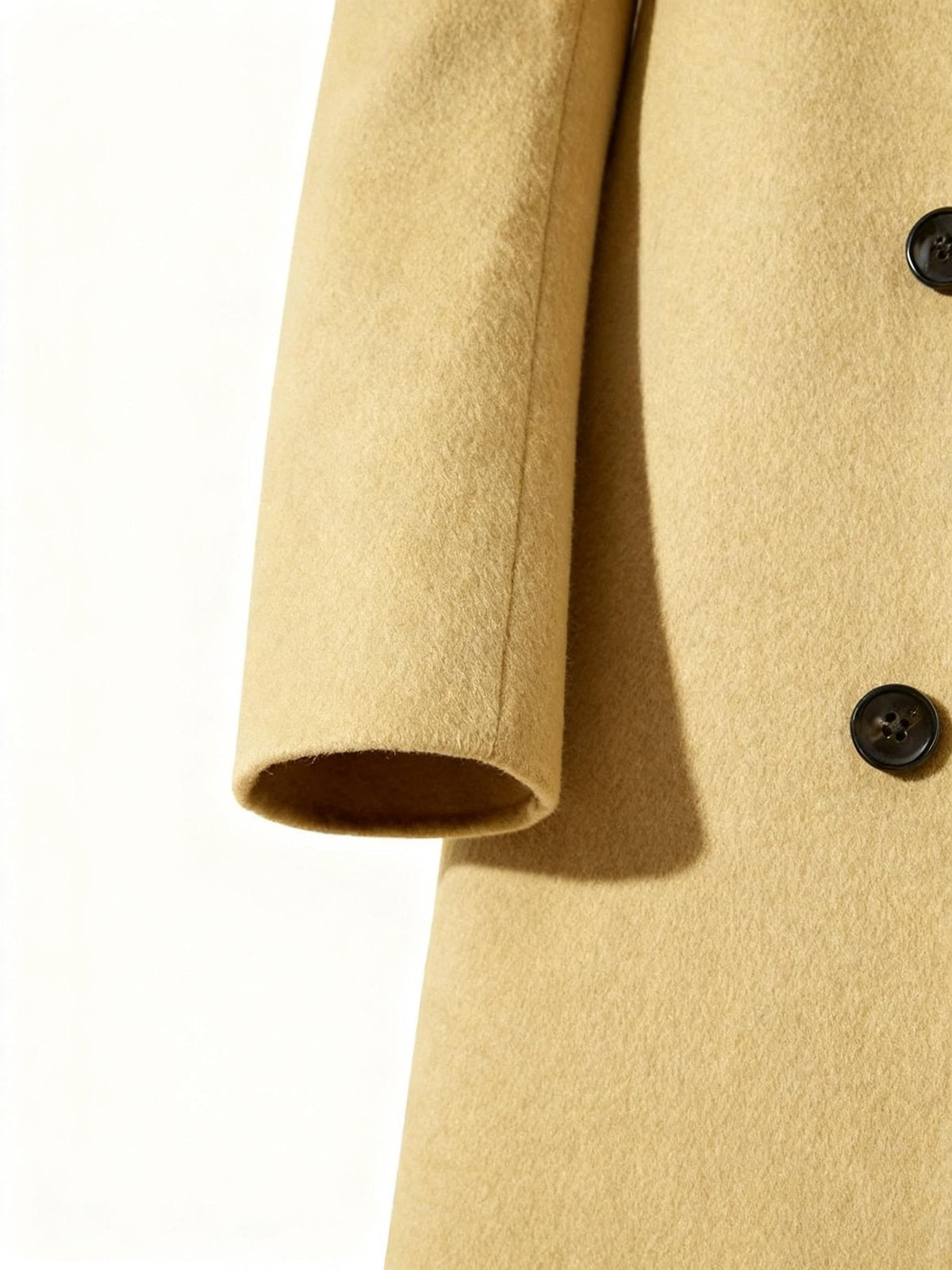 Wool-Blend Trench Coat for Men