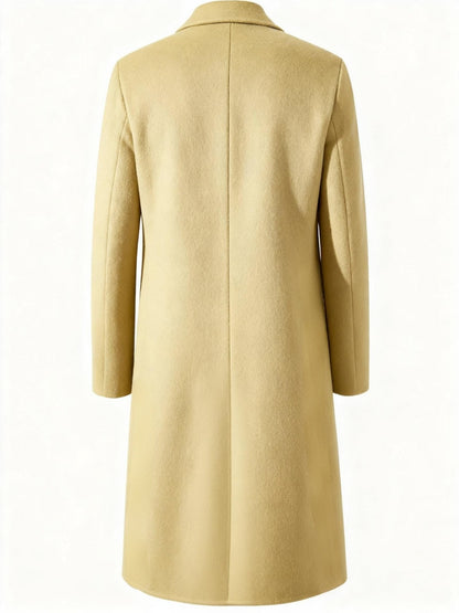 Wool-Blend Trench Coat for Men