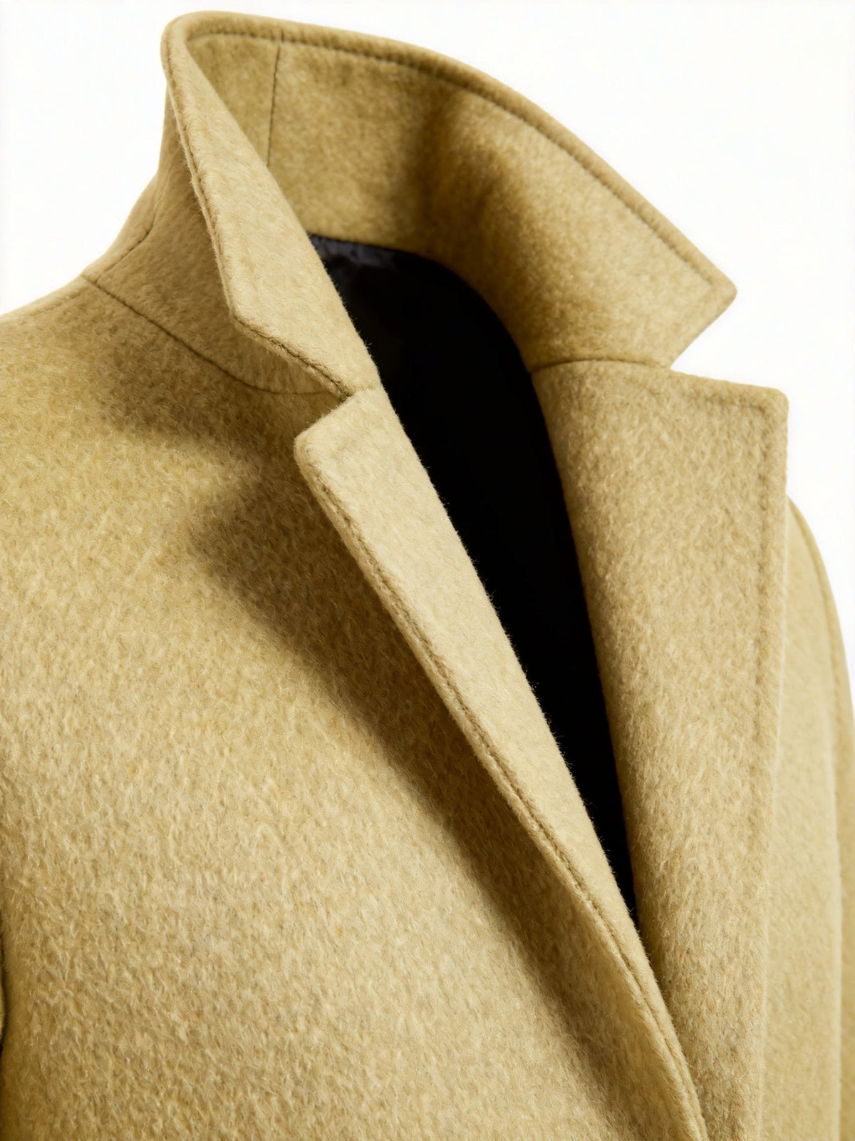 Wool-Blend Trench Coat for Men
