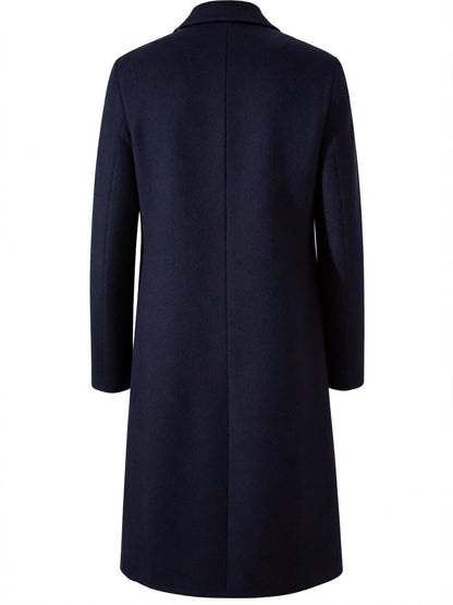 Wool-Blend Trench Coat for Men
