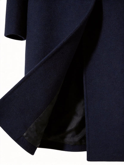 Wool-Blend Trench Coat for Men