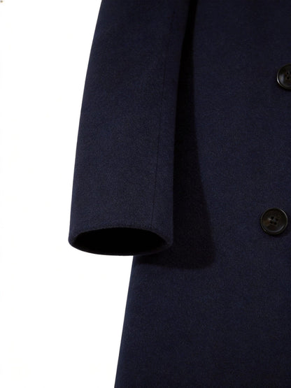Wool-Blend Trench Coat for Men