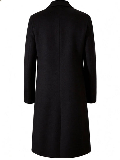 Wool-Blend Trench Coat for Men
