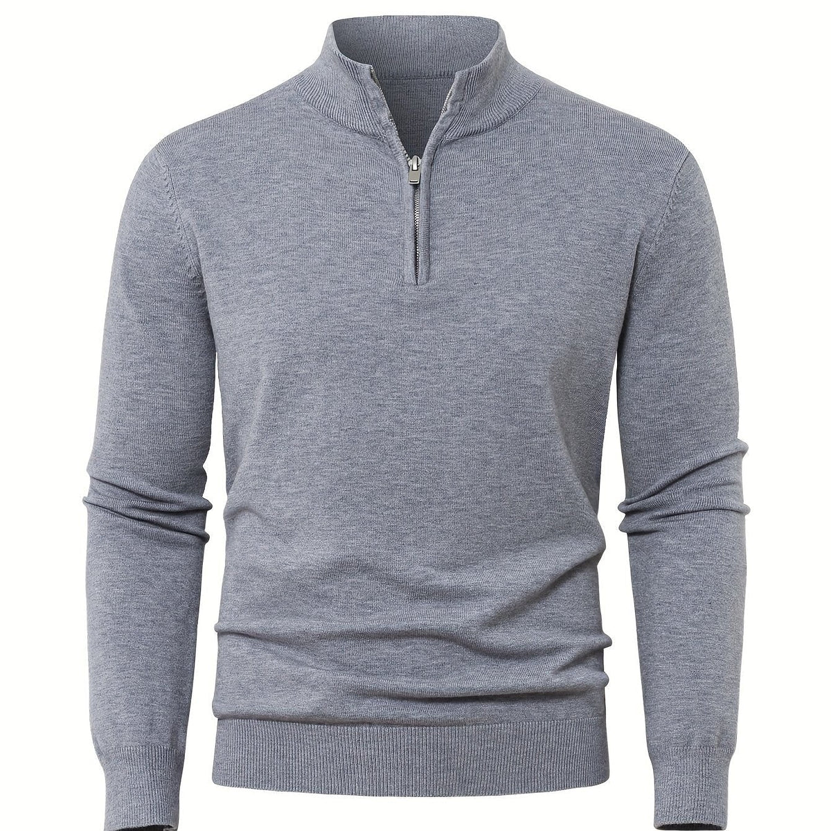 Zip-Up Longline Heritage Sweater