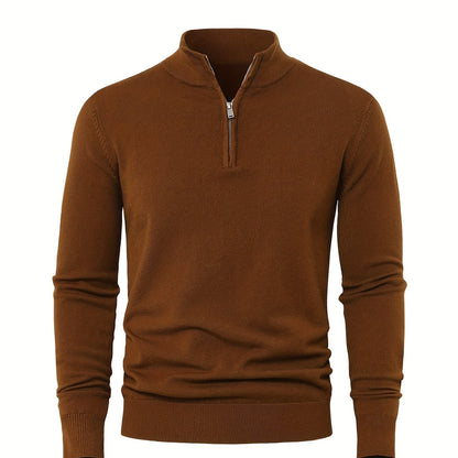 Zip-Up Longline Heritage Sweater