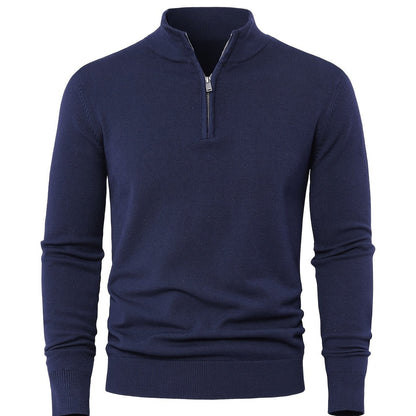 Zip-Up Longline Heritage Sweater