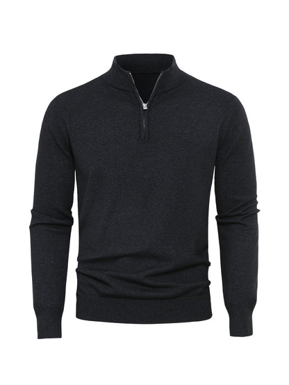 Zip-Up Longline Heritage Sweater