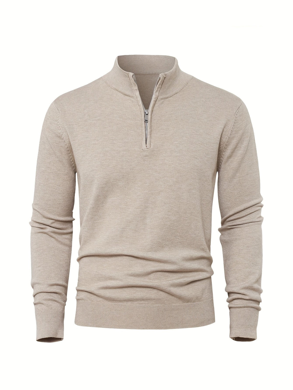 Zip-Up Longline Heritage Sweater