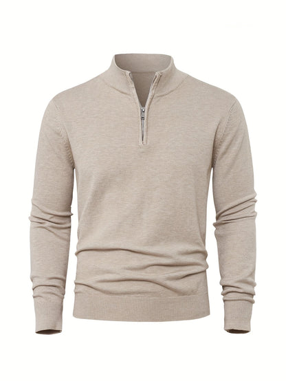 Zip-Up Longline Heritage Sweater