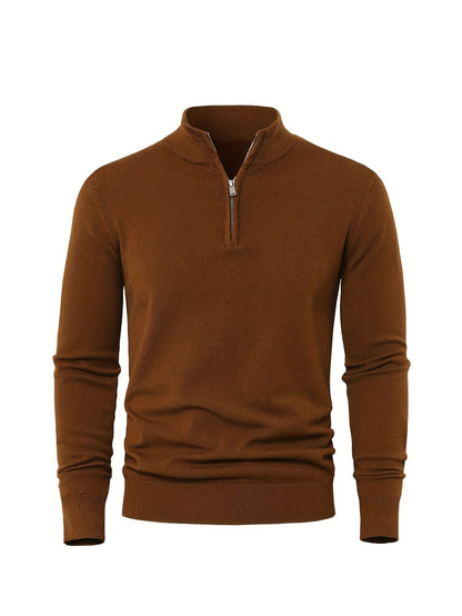 Zip-Up Longline Heritage Sweater