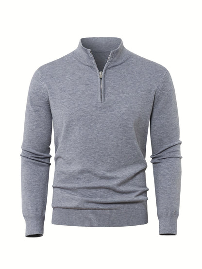 Zip-Up Longline Heritage Sweater