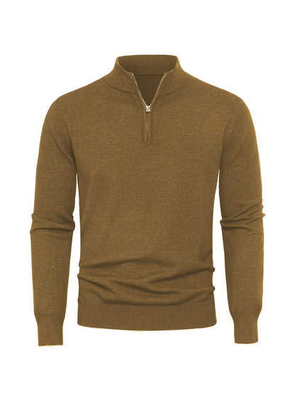 Zip-Up Longline Heritage Sweater