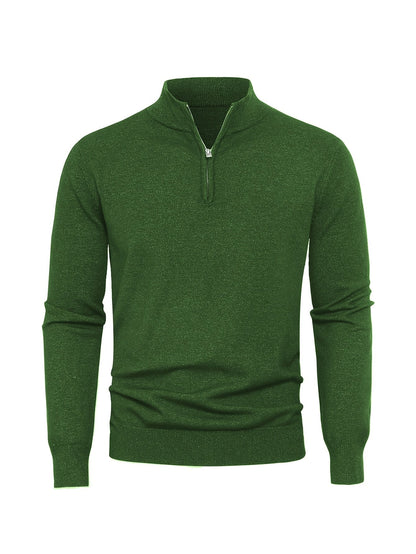 Zip-Up Longline Heritage Sweater