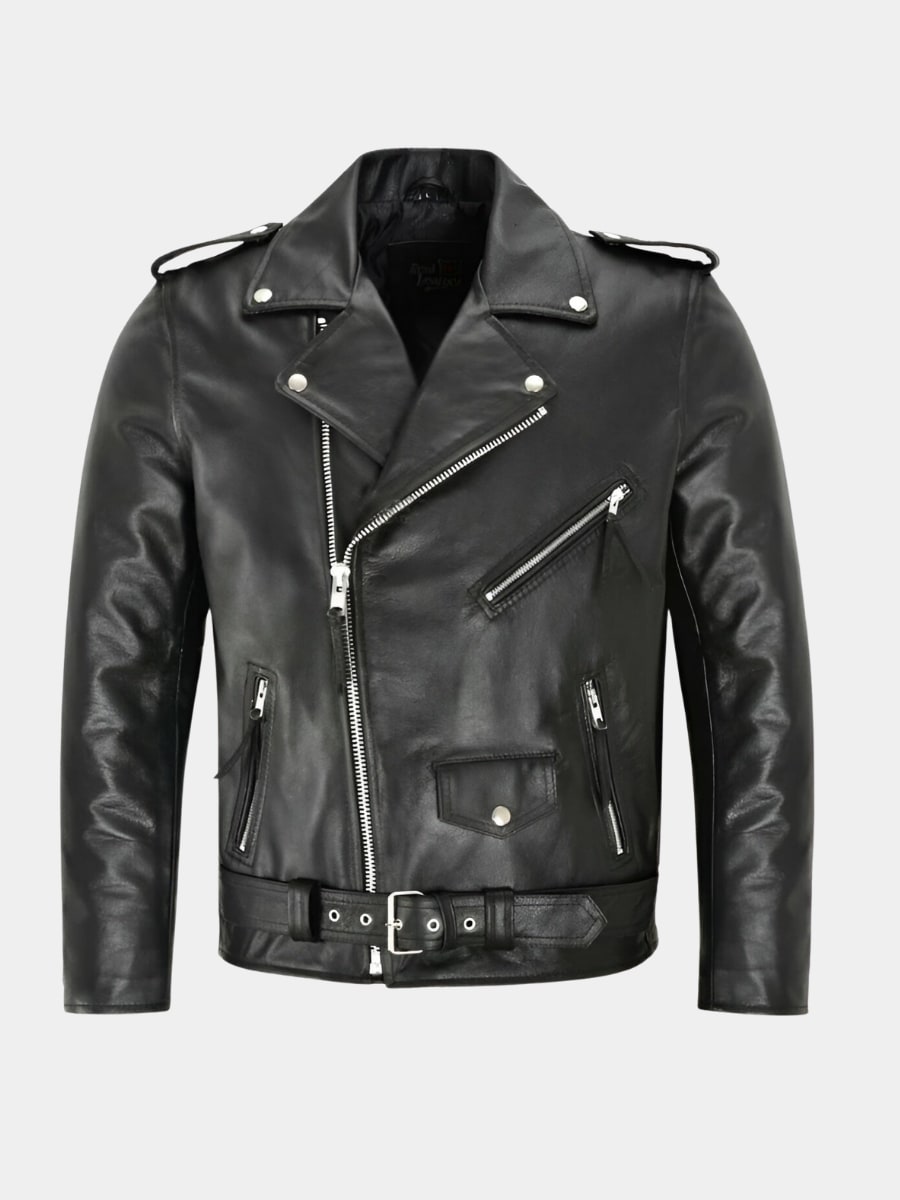 Zip-Up Timeless Leather Jacket