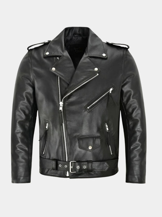 Zip-Up Timeless Leather Jacket