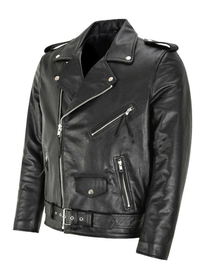 Zip-Up Timeless Leather Jacket