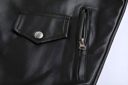 Zip-Up Timeless Leather Jacket