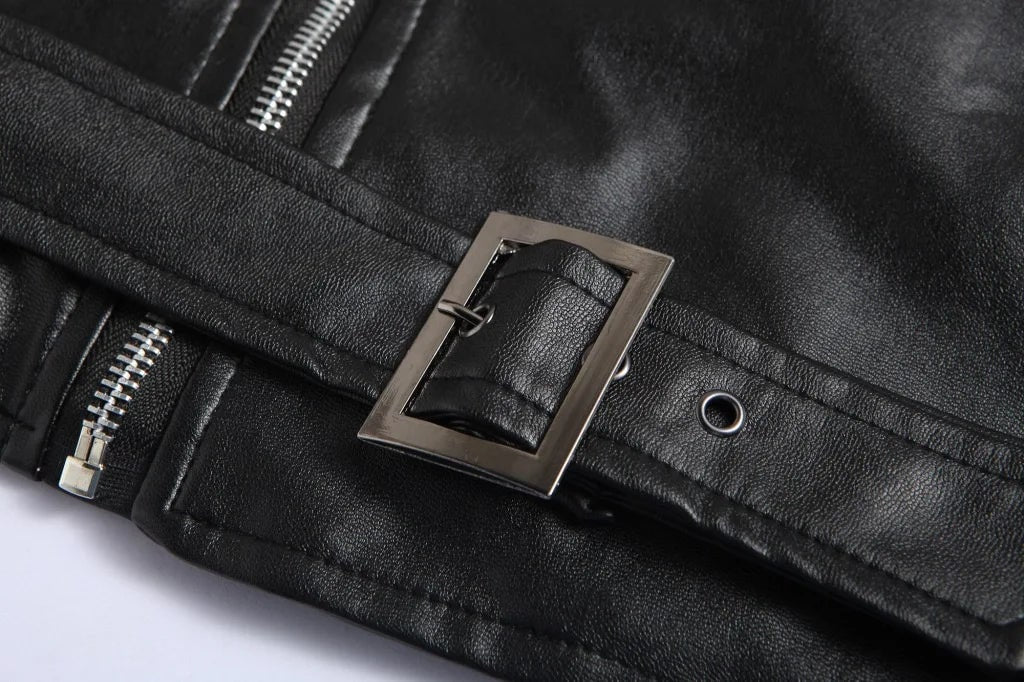 Zip-Up Timeless Leather Jacket