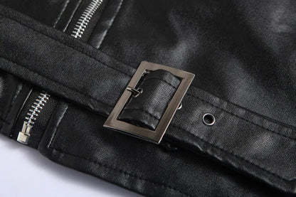 Zip-Up Timeless Leather Jacket